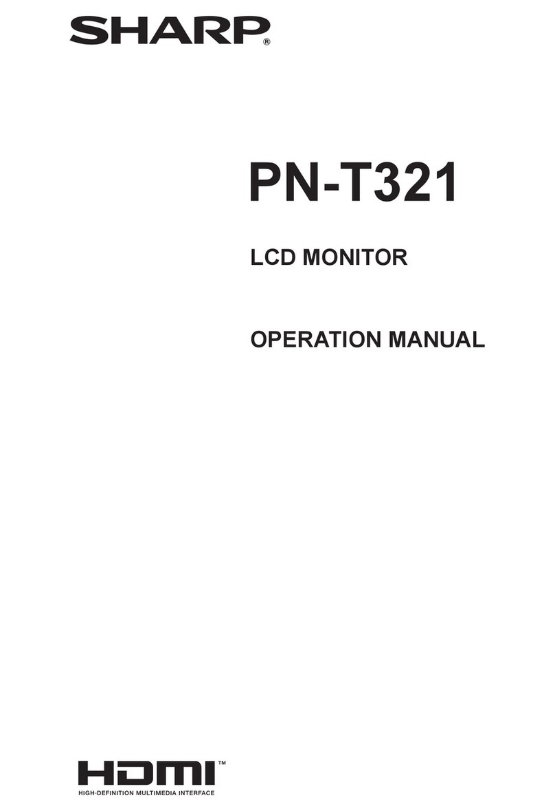Sharp PN-T321 Operation manual