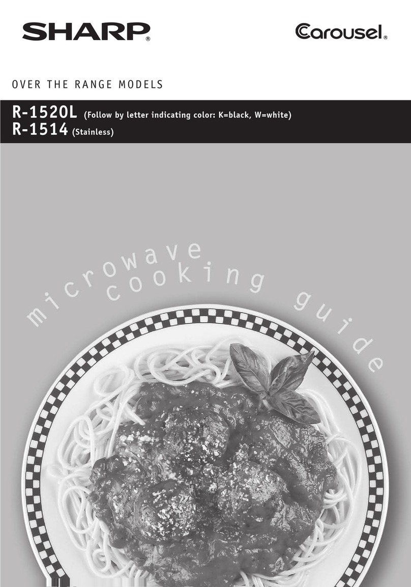 Sharp Carousel R-1520L Use and care manual