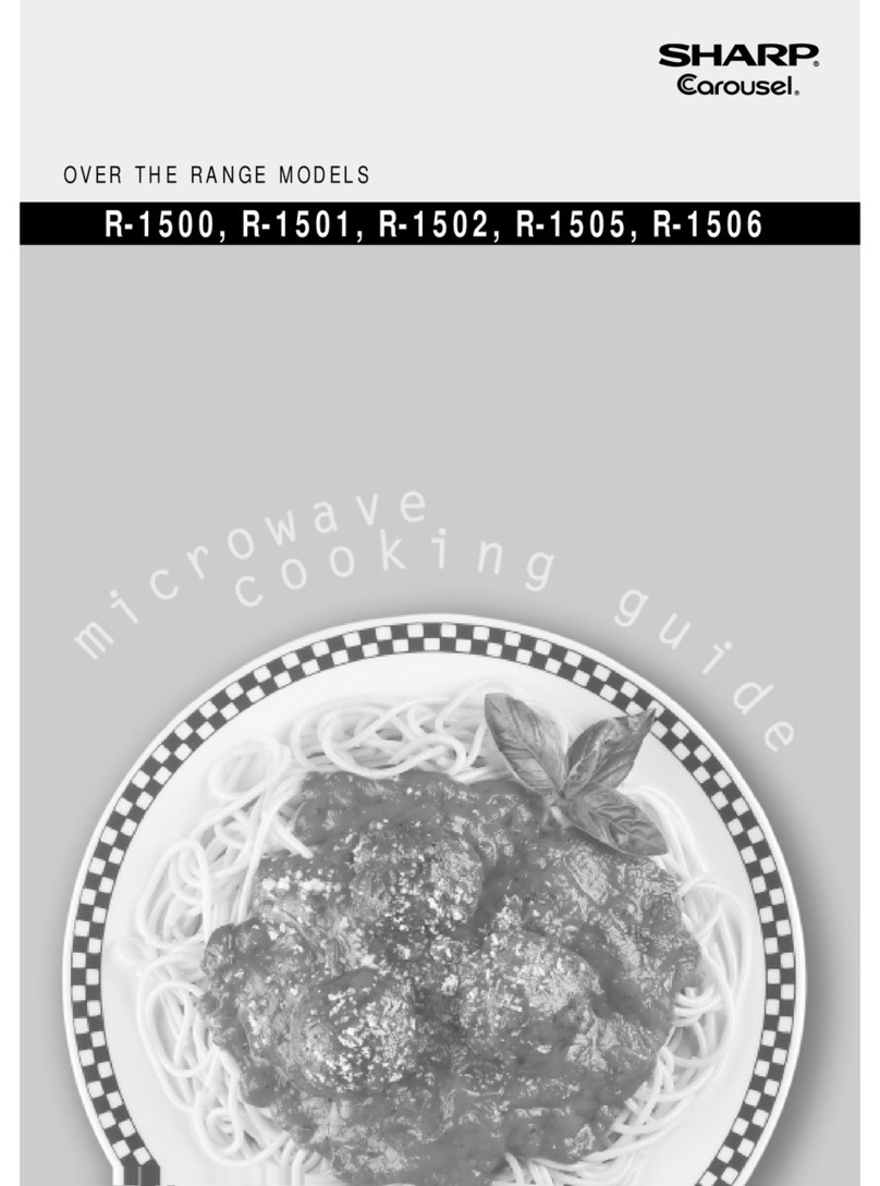 Sharp Carousel R-1501 Use and care manual