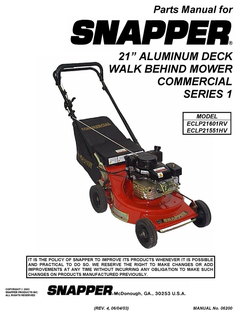 Snapper ECLP21551HV User manual