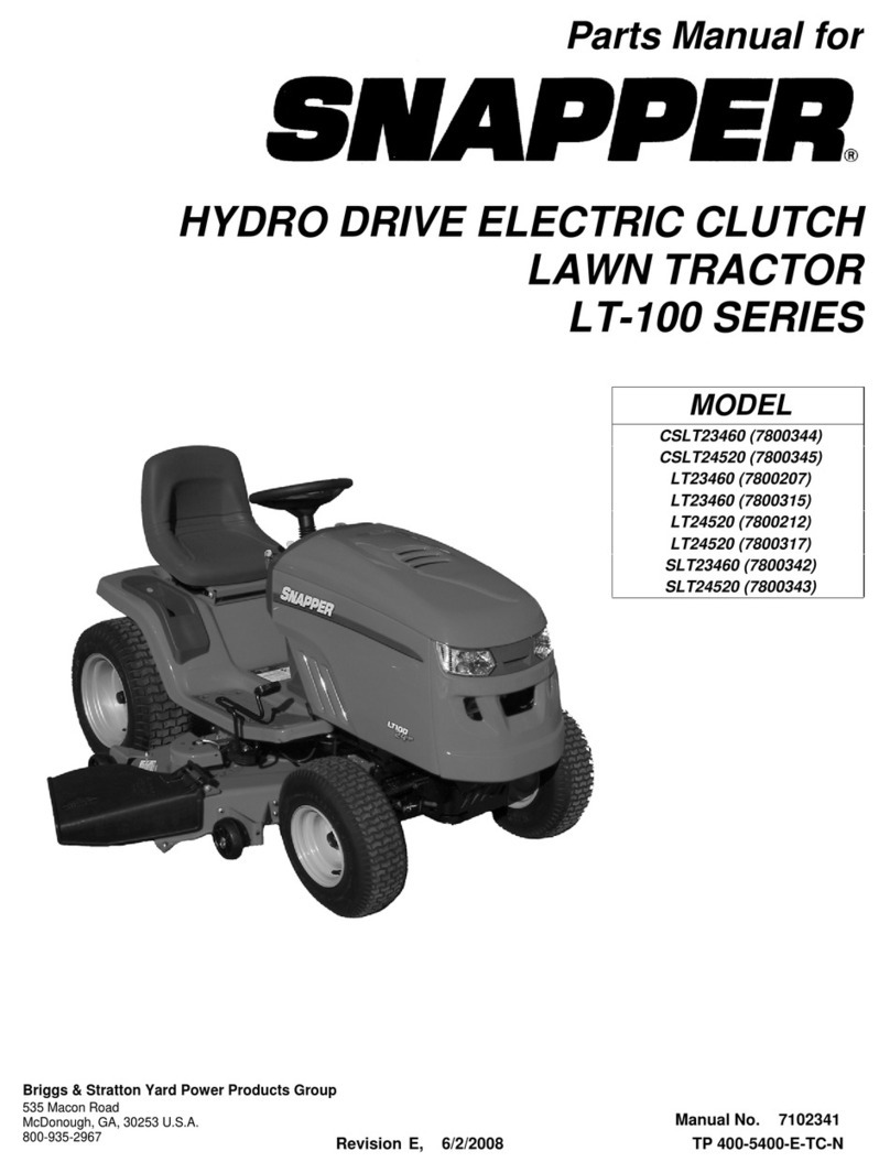 Snapper CSLT23460 (7800344) User manual Snapper CSLT23460 (7800344) User manual