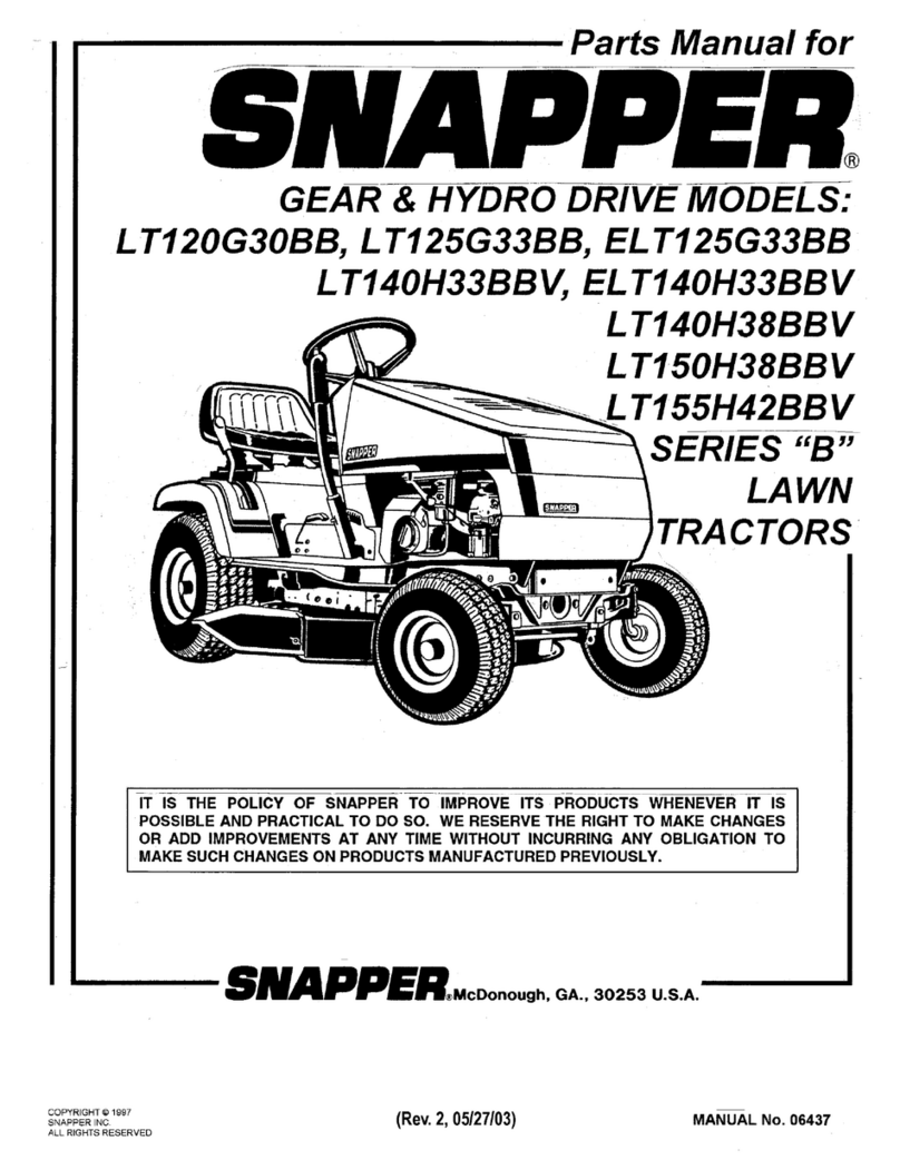 Snapper ELT125G33BB User manual