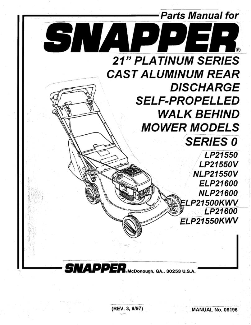 Snapper ELP21550KWV User manual