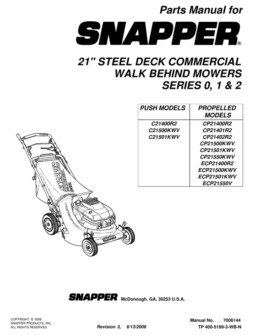 Snapper C21400R2, CP21400R2, CP21550V User manual Snapper C21400R2, CP21400R2, CP21550V User manual