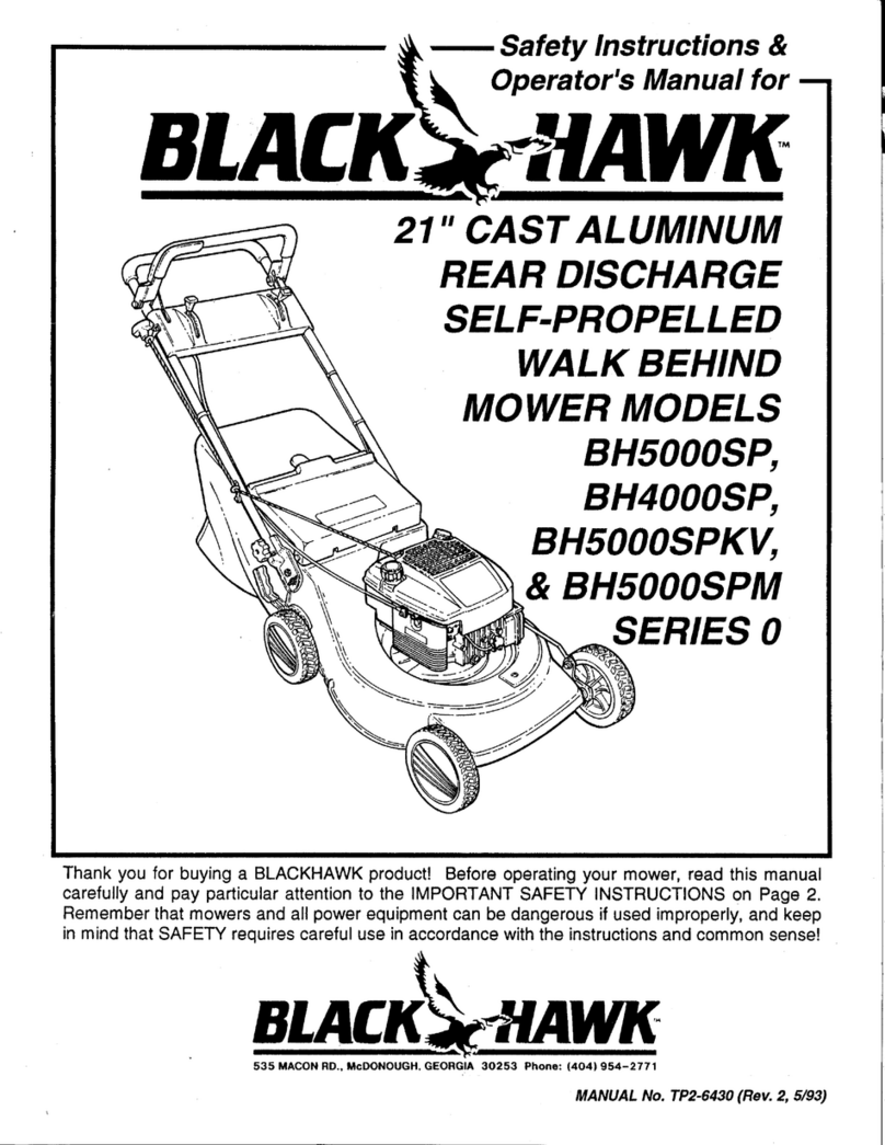 Snapper BH50000SP Safety instructions & operator's manual Snapper BH50000SP Safety instructions & operator's manual