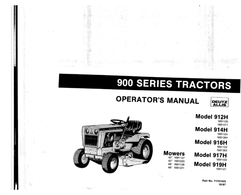 Deutz-Allis 900 SERIES Operator's manual
