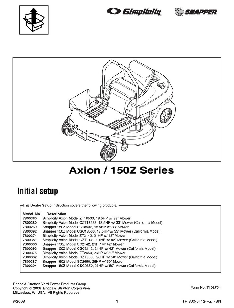 Snapper 7800378 Manual