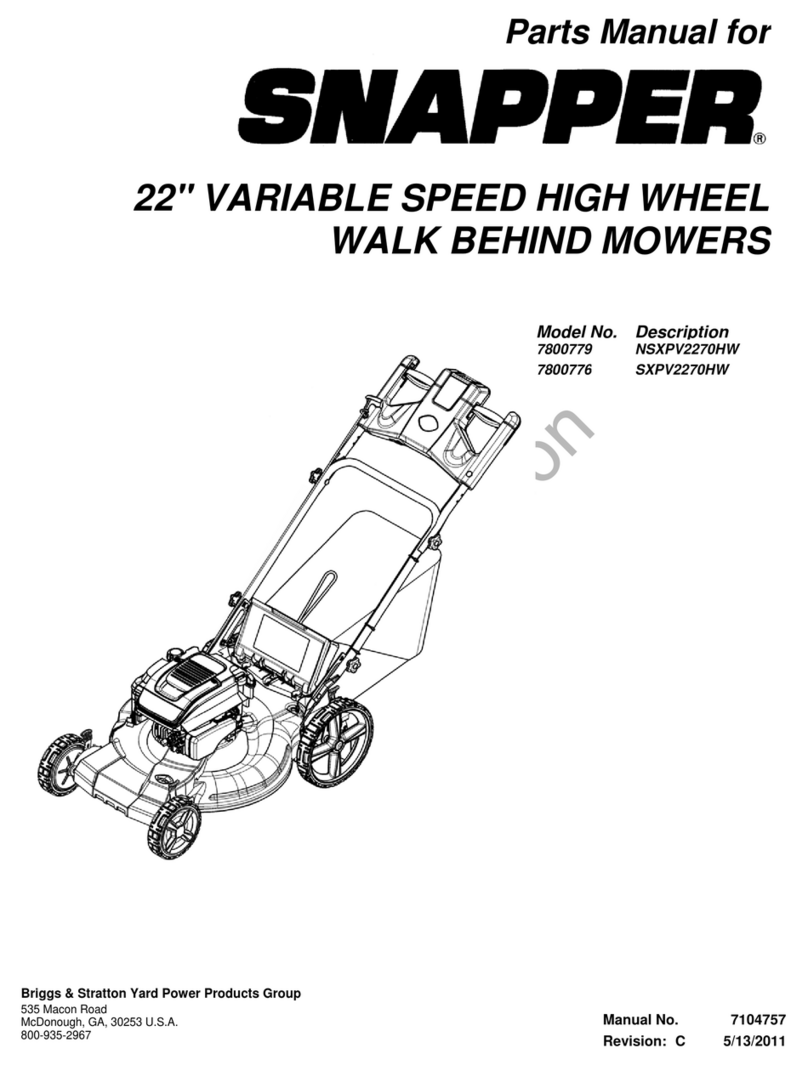 Snapper 7800776 parts manual