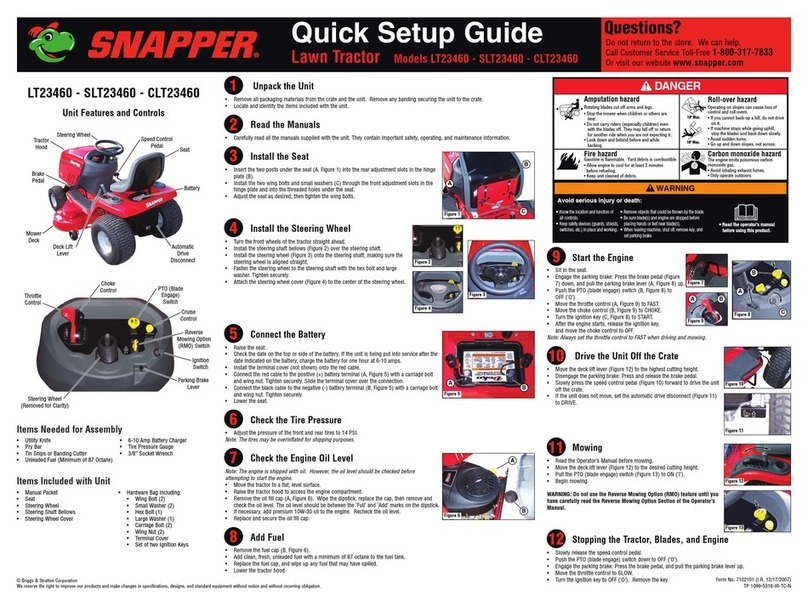 Snapper CLT23460 (7800315) User manual
