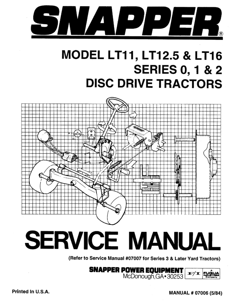 Snapper LT-125 Series User manual