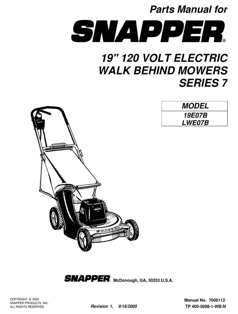 Snapper LWE07B User manual