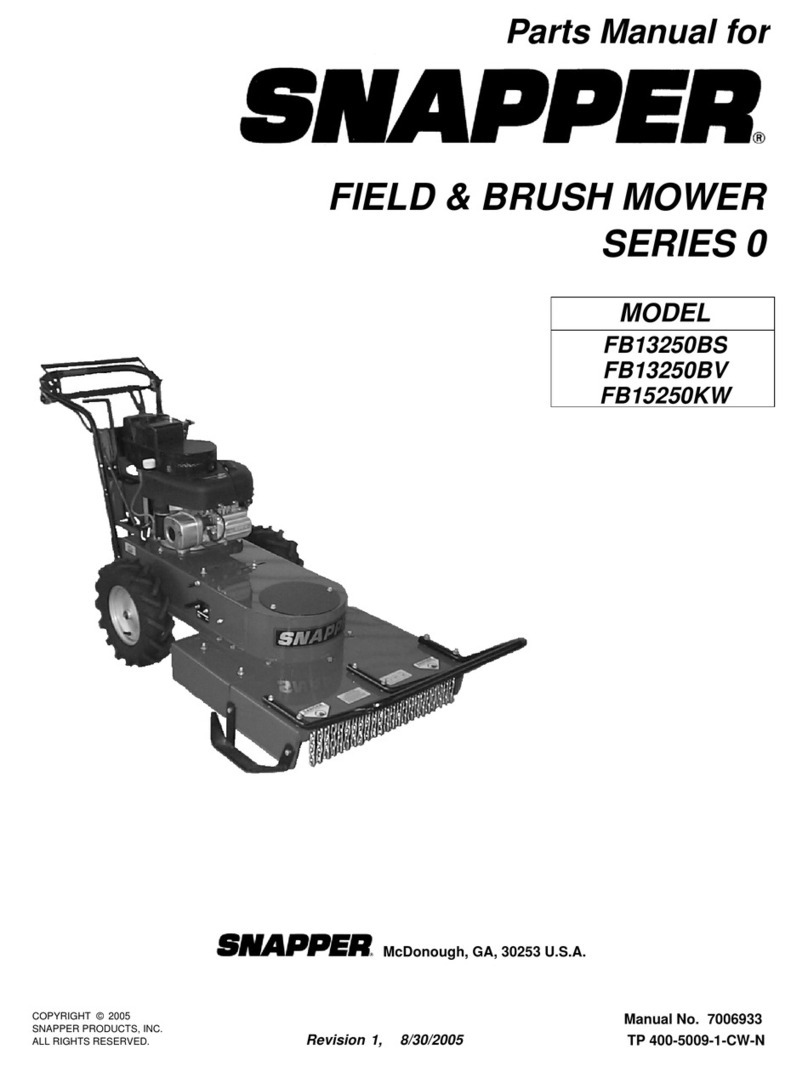 Snapper FB13250BS User manual Snapper FB13250BS User manual