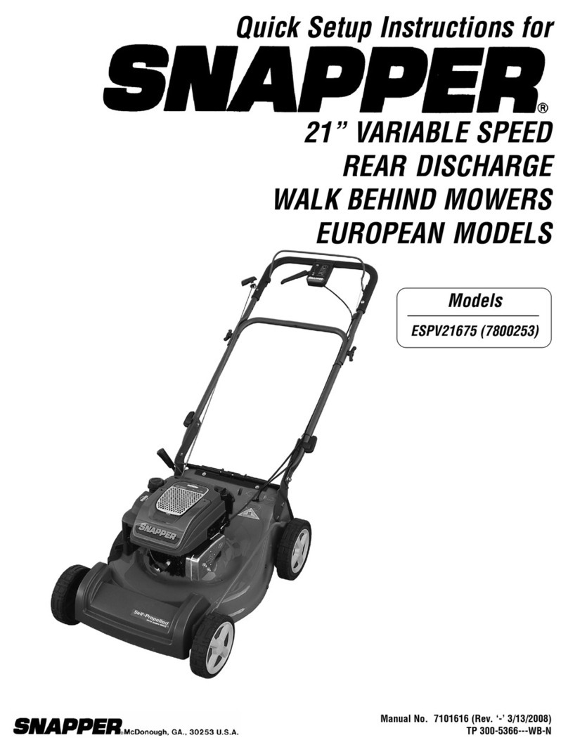 Snapper ESPV21675 (7800253) Manual Snapper ESPV21675 (7800253) Manual