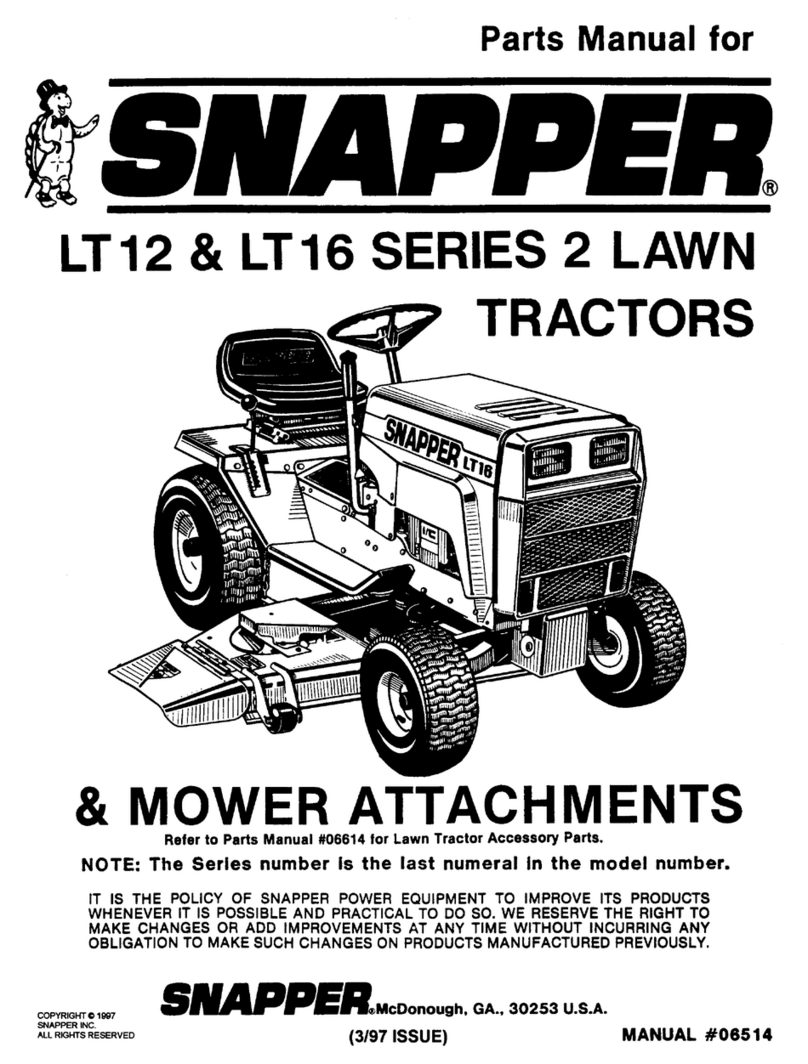 Snapper LT12 User manual
