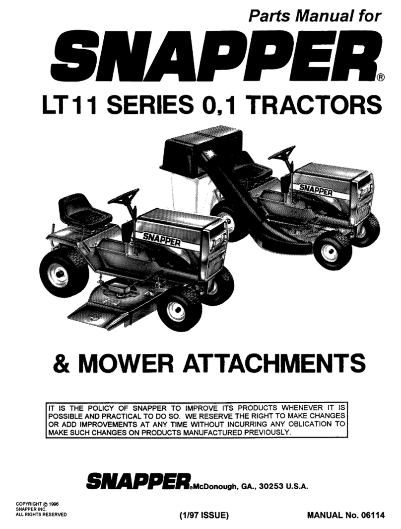Snapper LT11 SERIES 0.1 User manual Snapper LT11 SERIES 0.1 User manual