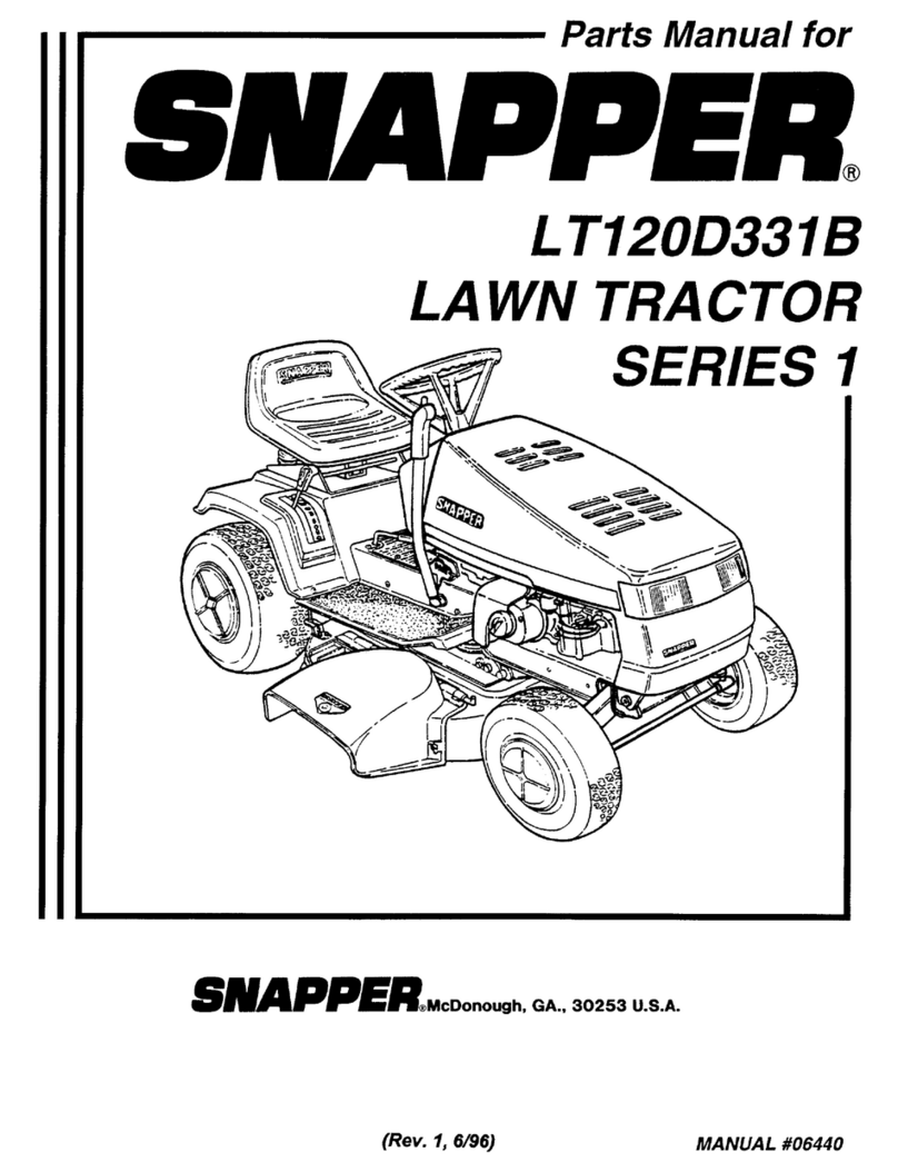 Snapper LT120D331B User manual