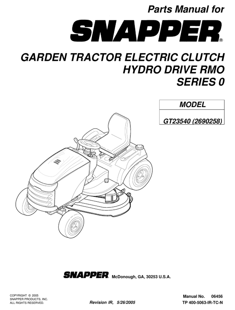 Snapper GT23540 User manual