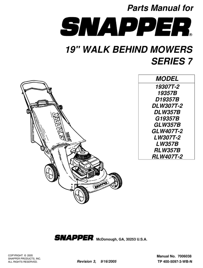Snapper 19307T-2 User manual Snapper 19307T-2 User manual