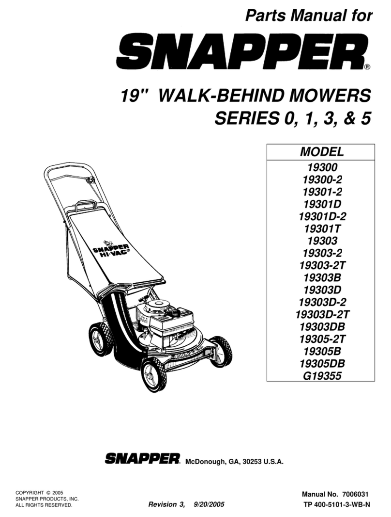 Snapper 19300-2 parts manual