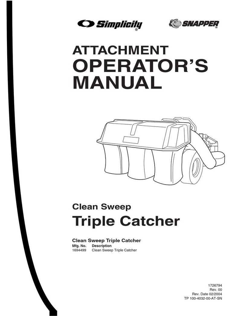 Simplicity 1726794 Operator's manual