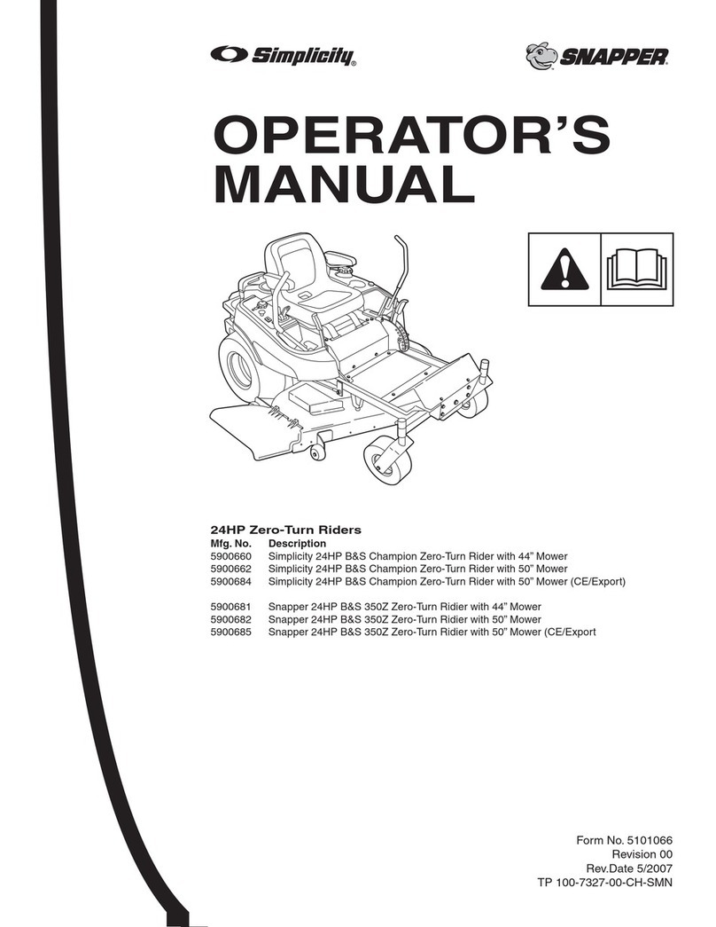 Snapper 24 HP User manual