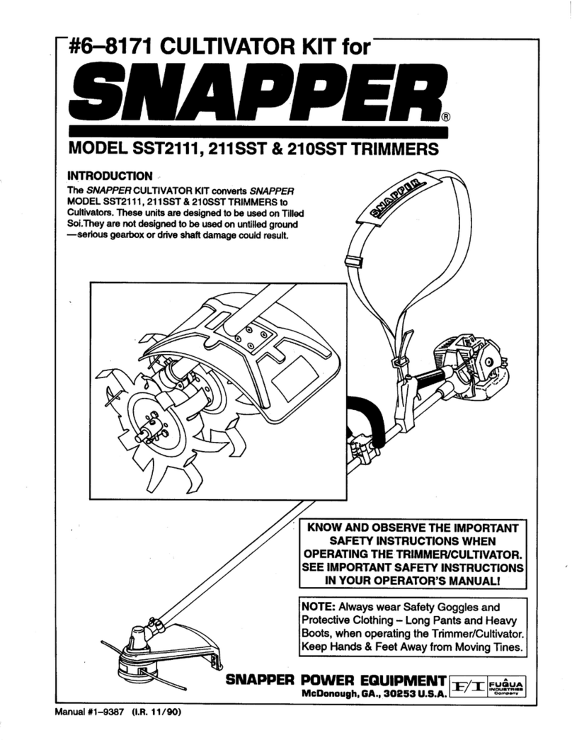 Snapper 21SST User manual Snapper 21SST User manual