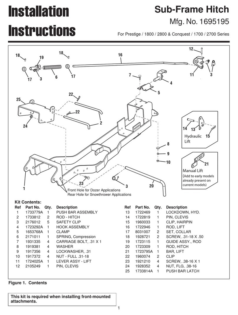 Snapper 1695195 installation instructions