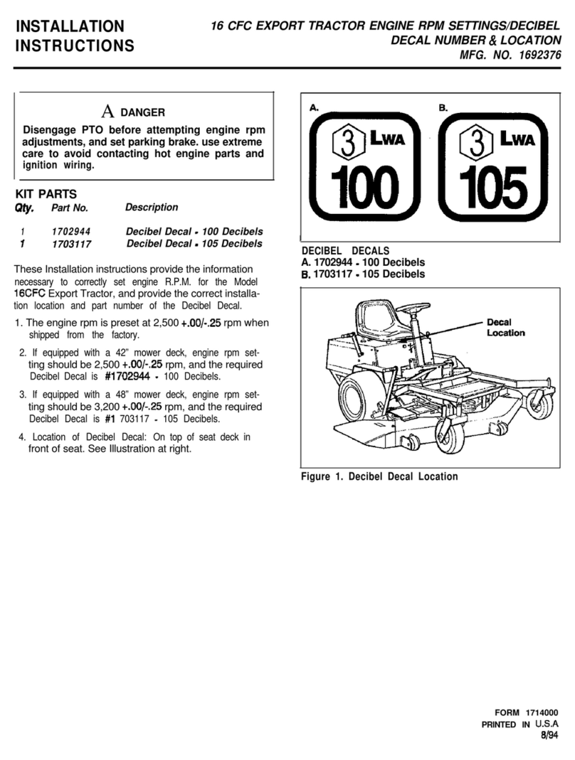 Snapper 1692376 User manual Snapper 1692376 User manual