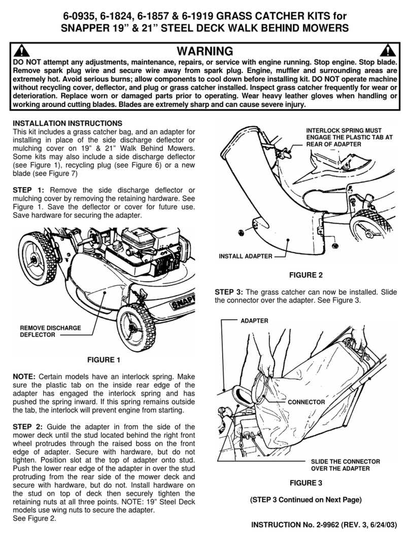 Snapper 6-0935 User manual Snapper 6-0935 User manual