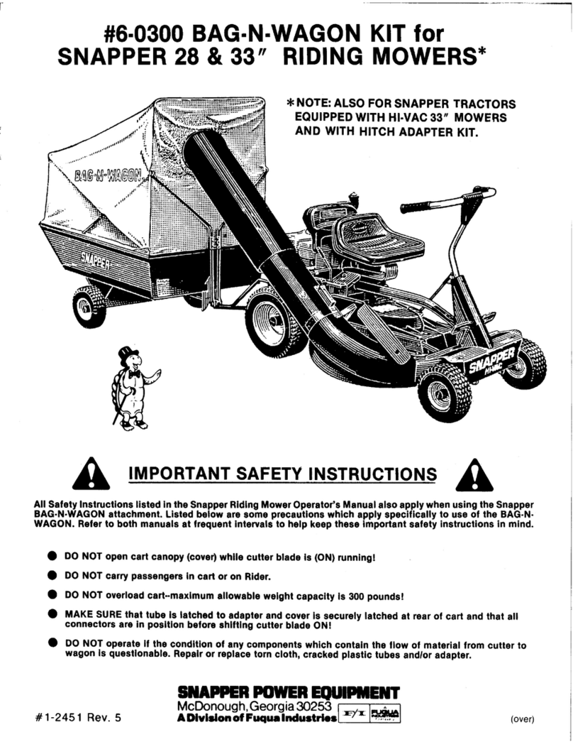 Snapper 6-0300 User manual Snapper 6-0300 User manual