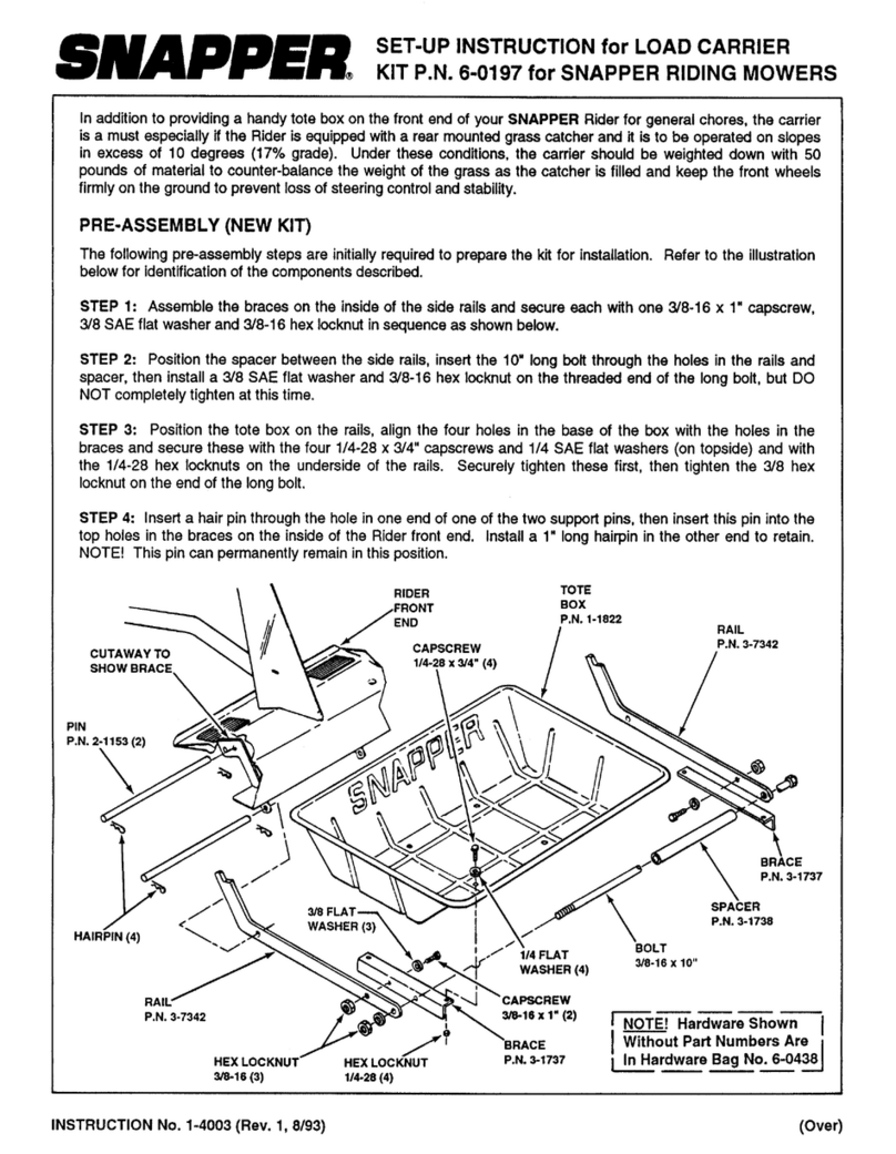 Snapper 6-0197 Manual Snapper 6-0197 Manual