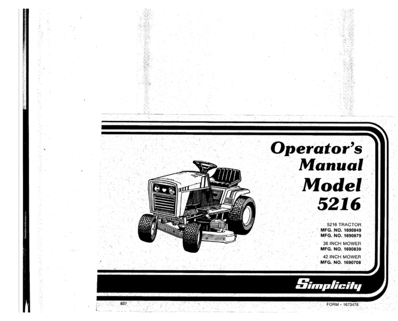 Simplicity 5216 User manual
