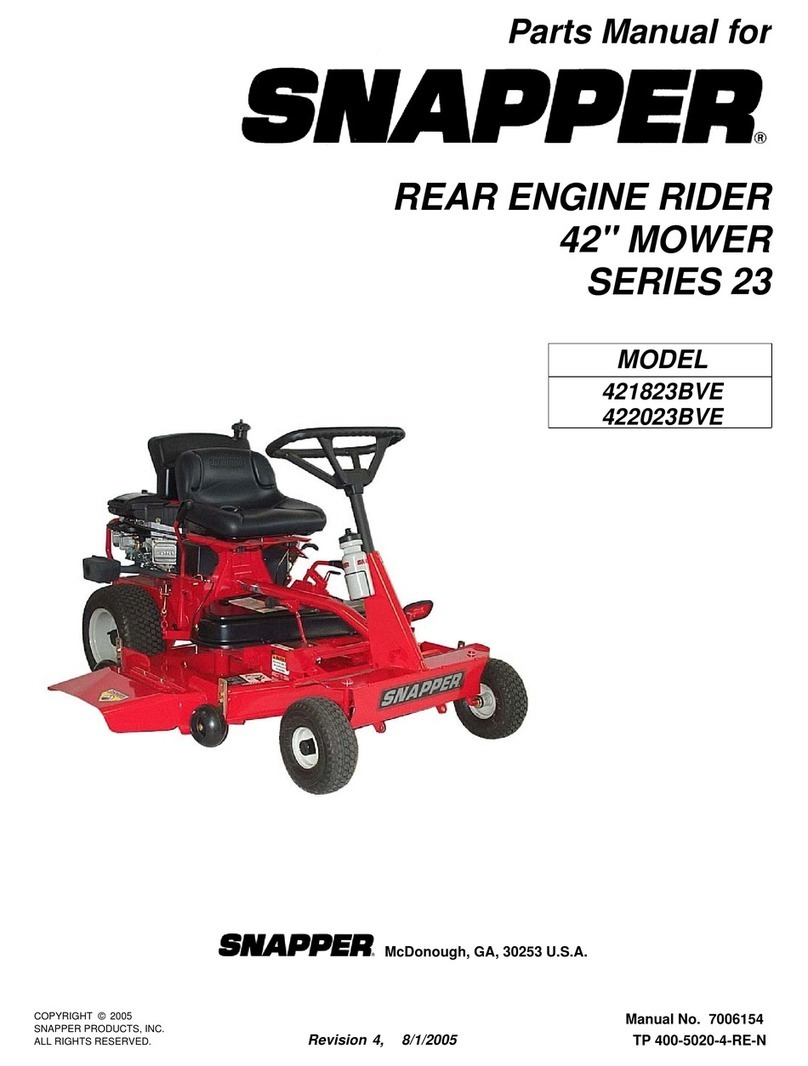 Snapper 422023BVE User manual