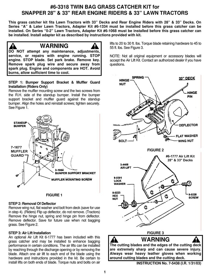 Snapper 75438 User manual Snapper 75438 User manual