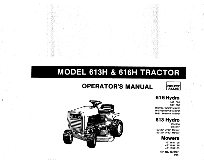 Deutz-Allis 613H Operator's manual