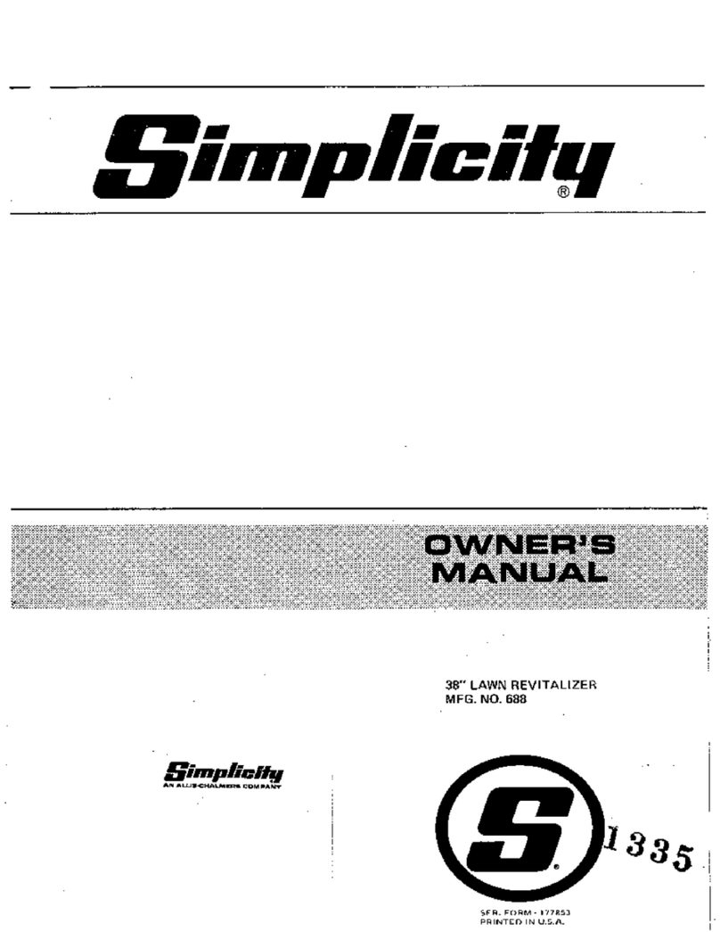 Simplicity 688 owner's manual