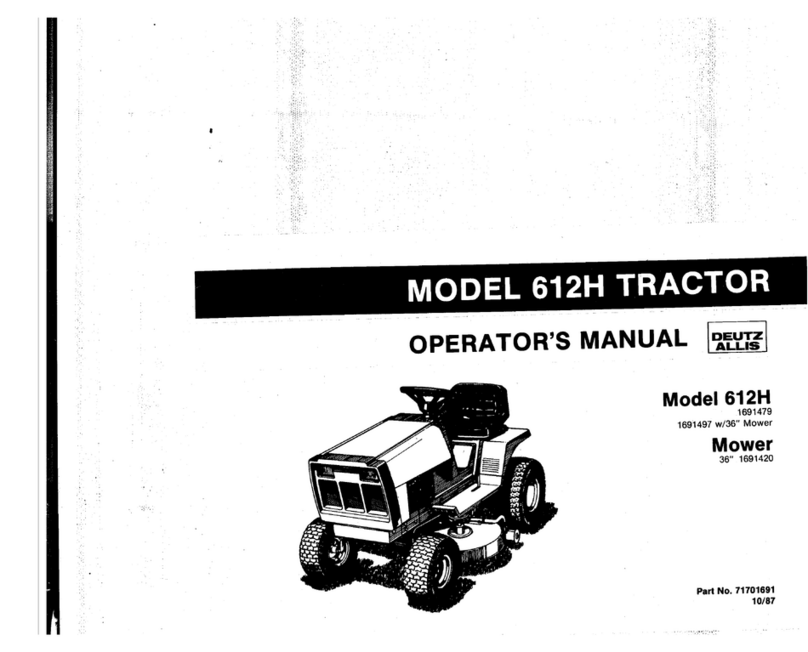 Deutz-Allis 612H Operator's manual