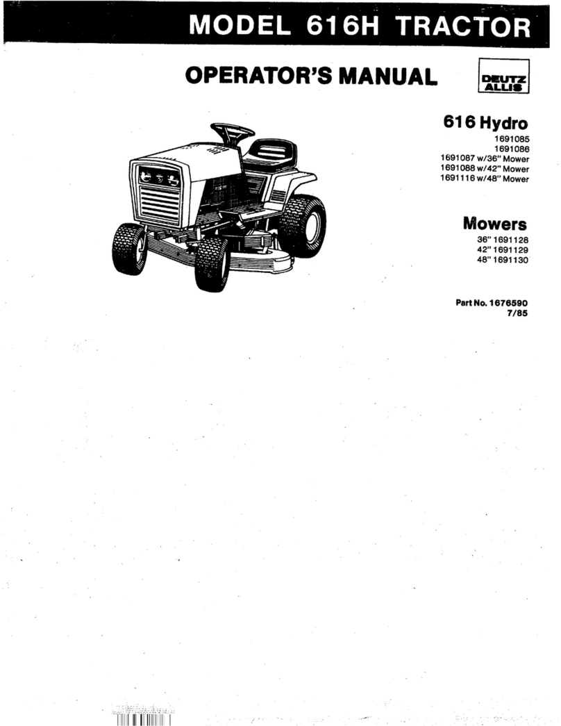 Deutz-Allis 616H Operator's manual