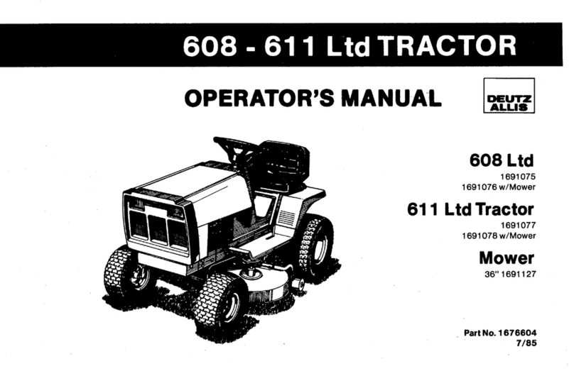 Deutz-Allis 608 - 611 Operator's manual