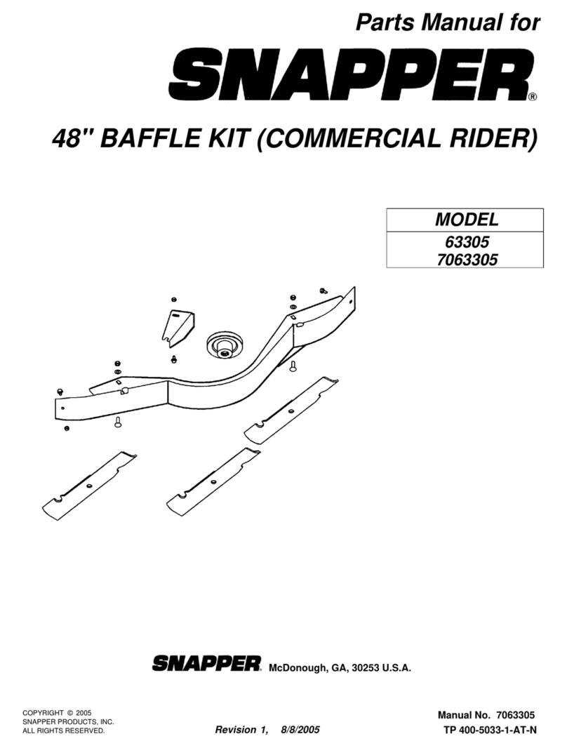 Snapper 63305 User manual