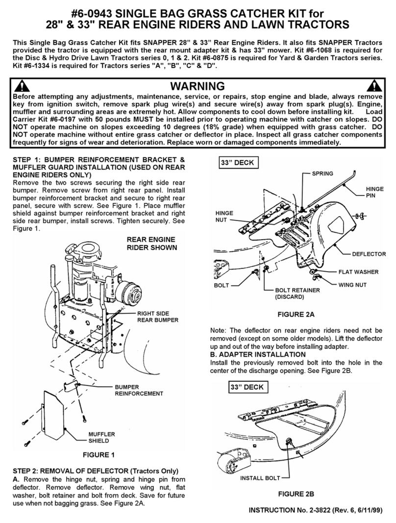Snapper 6-0943 User manual