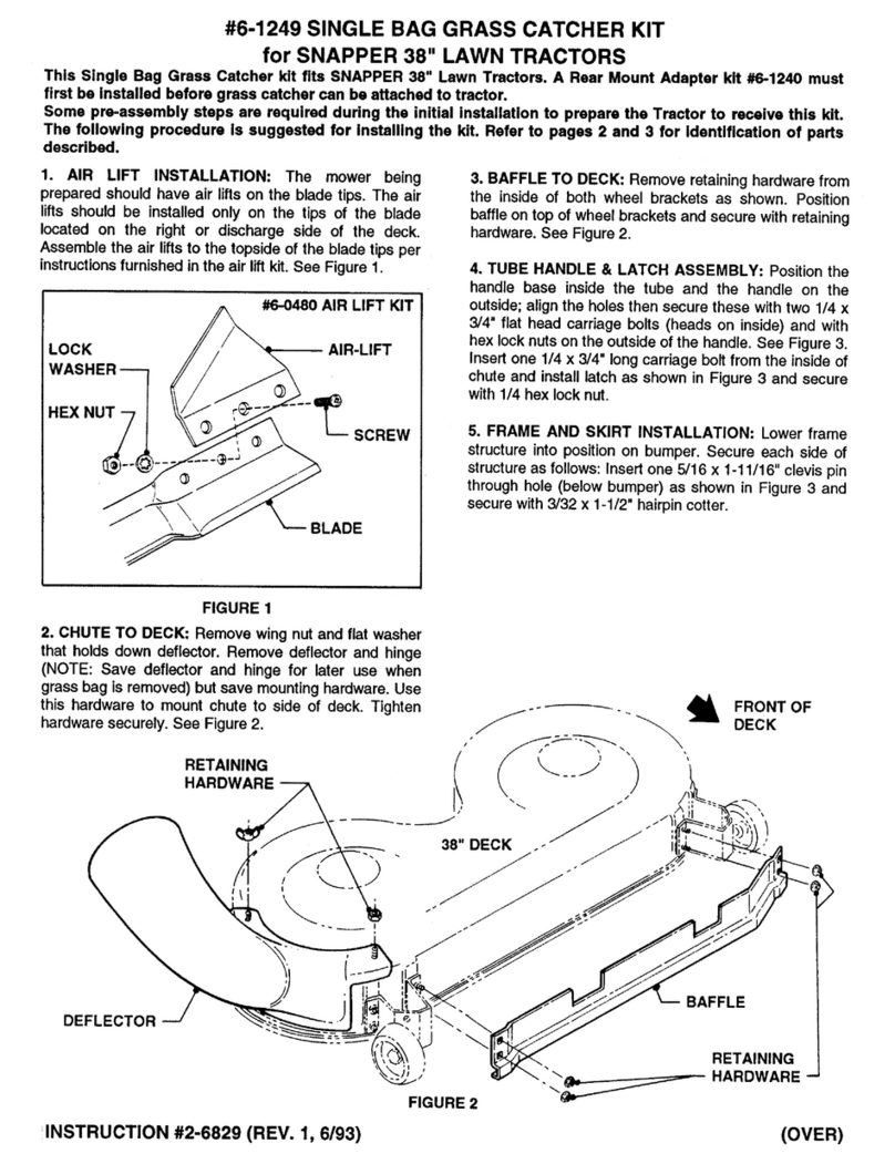 Snapper 6-1249 User manual Snapper 6-1249 User manual