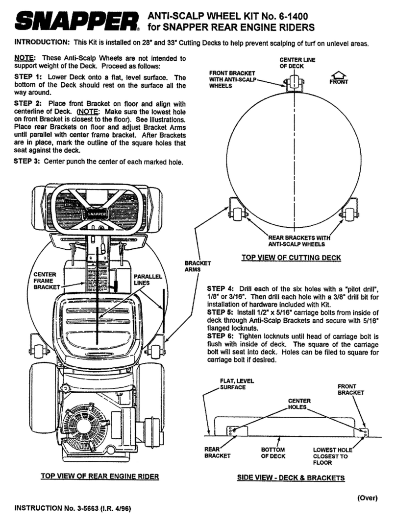 Snapper 6-1400 User manual