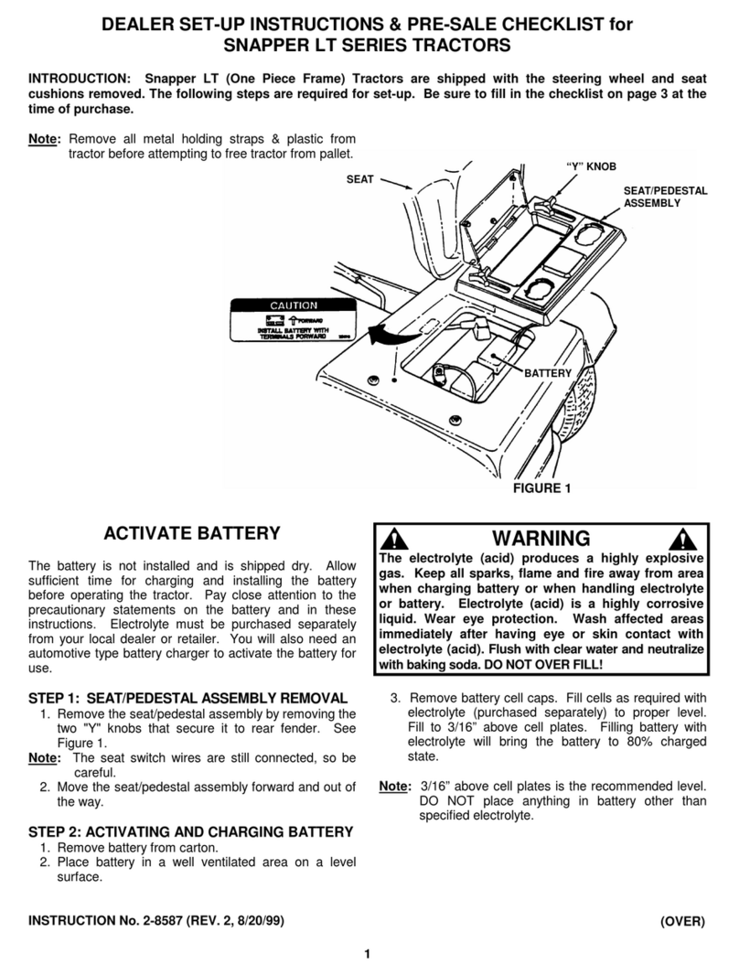 Snapper 28587 LT Series Manual