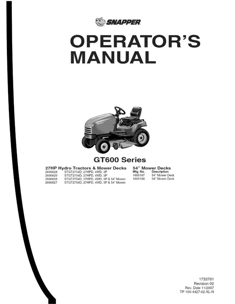Snapper 2690628 User manual