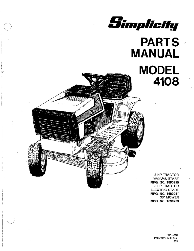 Simplicity System 4108 User manual Simplicity System 4108 User manual