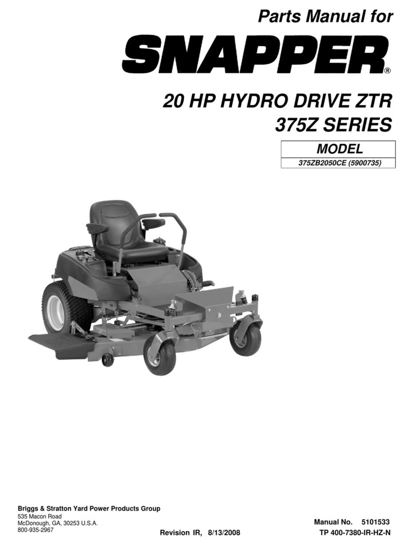 Snapper 375ZB2050CE parts manual