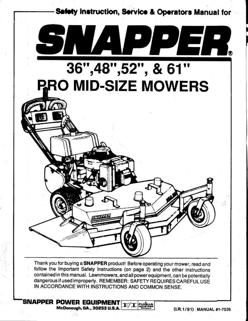 Snapper 36" User manual