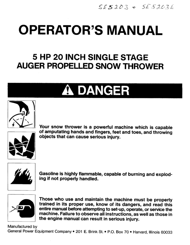 Snapper SE5203 User manual