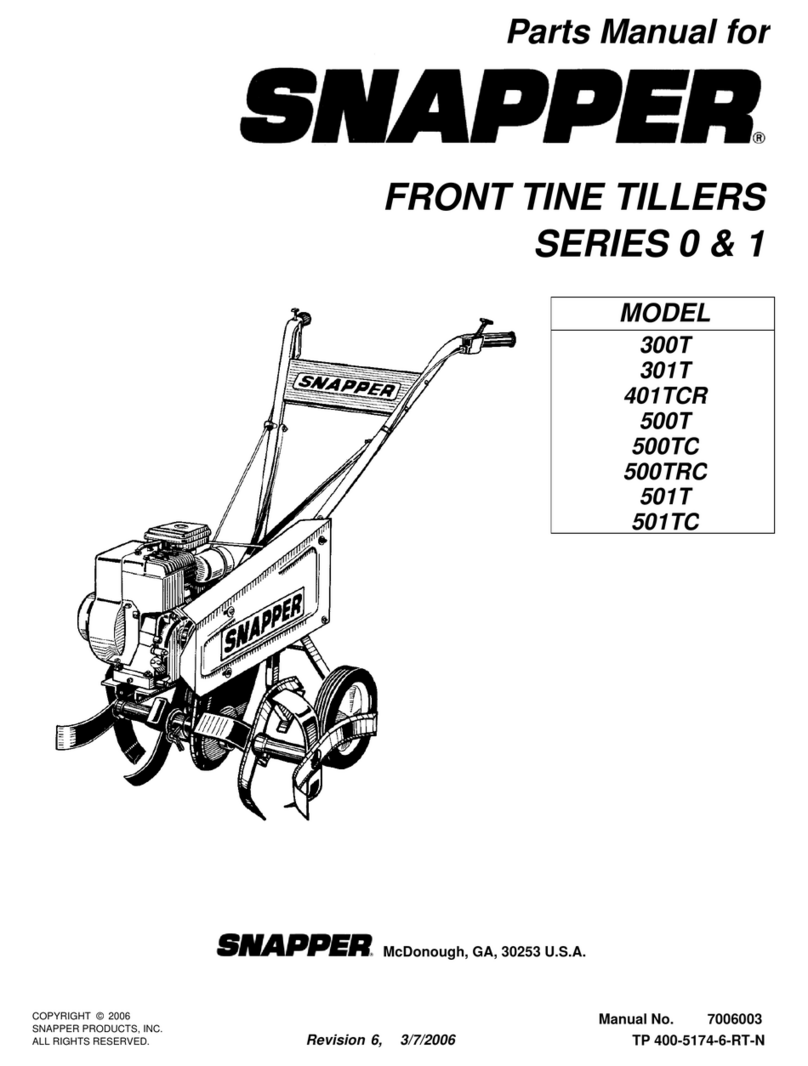 Snapper 500TRC User manual Snapper 500TRC User manual